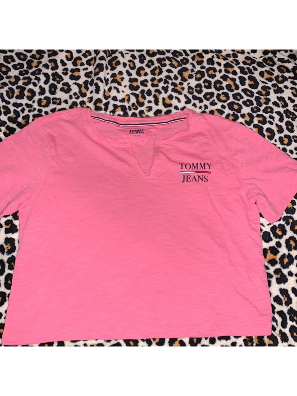 Pink Tee! Classic Chest Logo. Short Sleeve - Picture 3 of 4